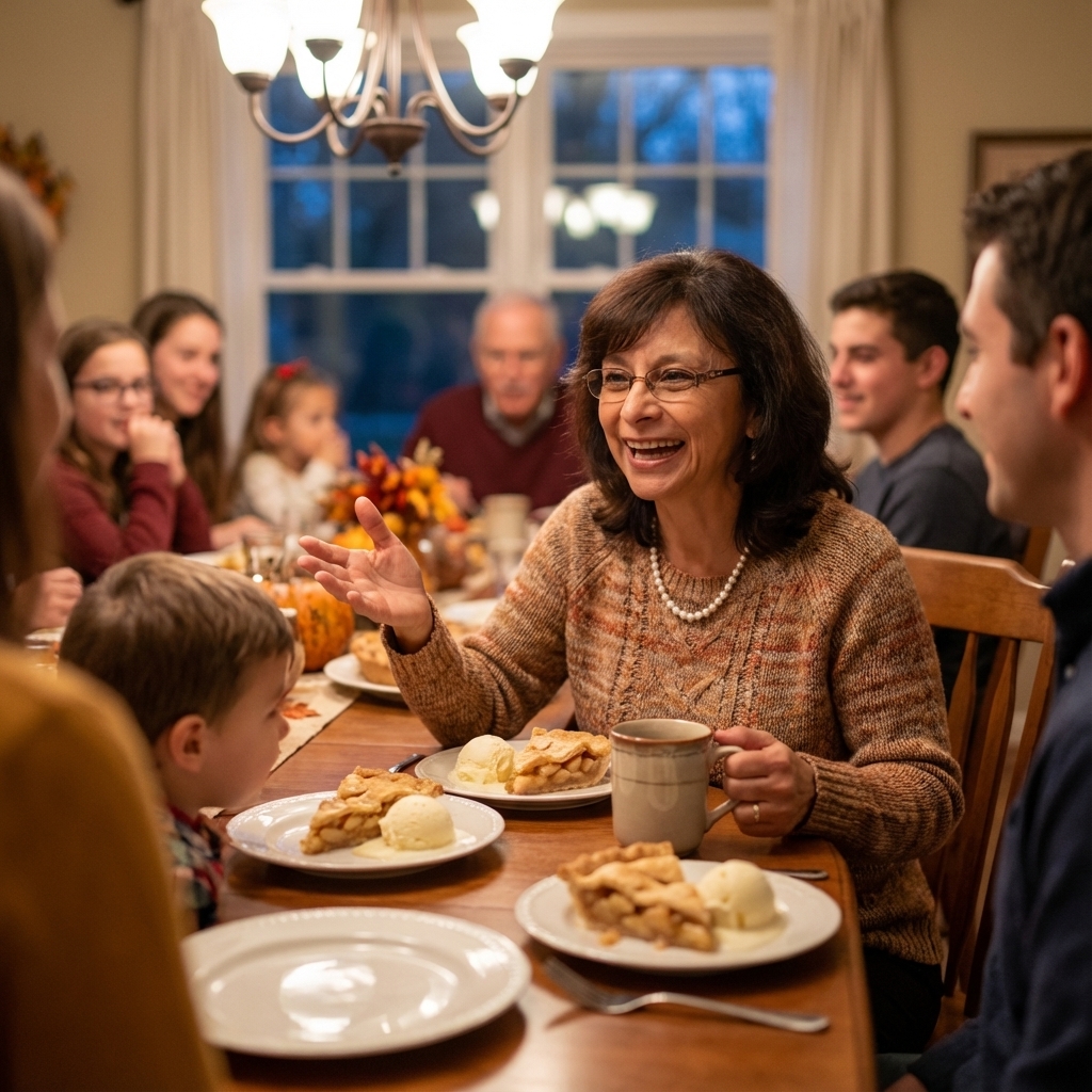 Multigenerational Latino family reviewing Medicare options together at home